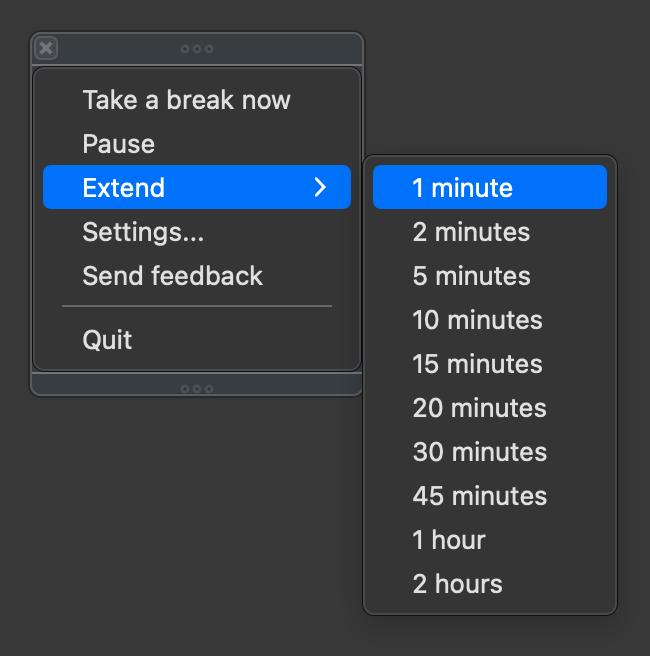 Screenshot showing Xcode with a menu created